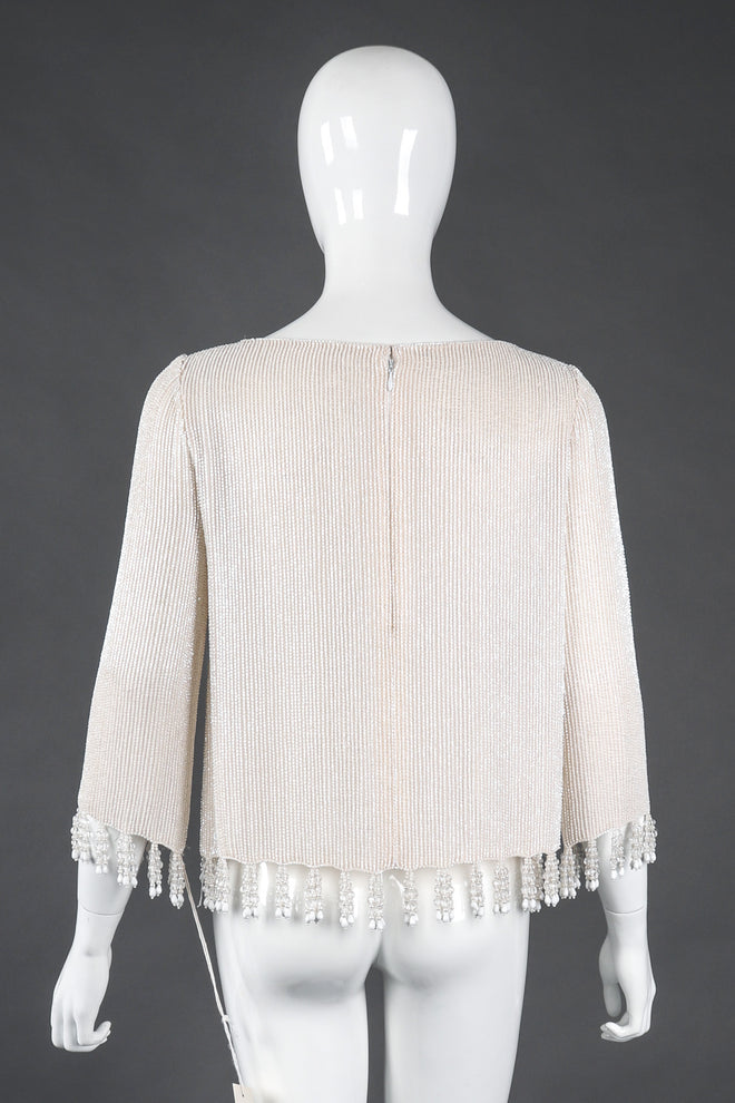 Recess Los Angeles Vintage Bill Blass Beaded Silk Top & Pant Bridal Wedding Set