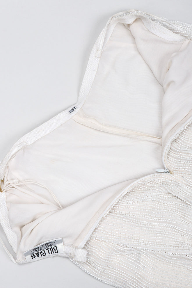 Recess Los Angeles Vintage Bill Blass Beaded Silk Top & Pant Bridal Wedding Set