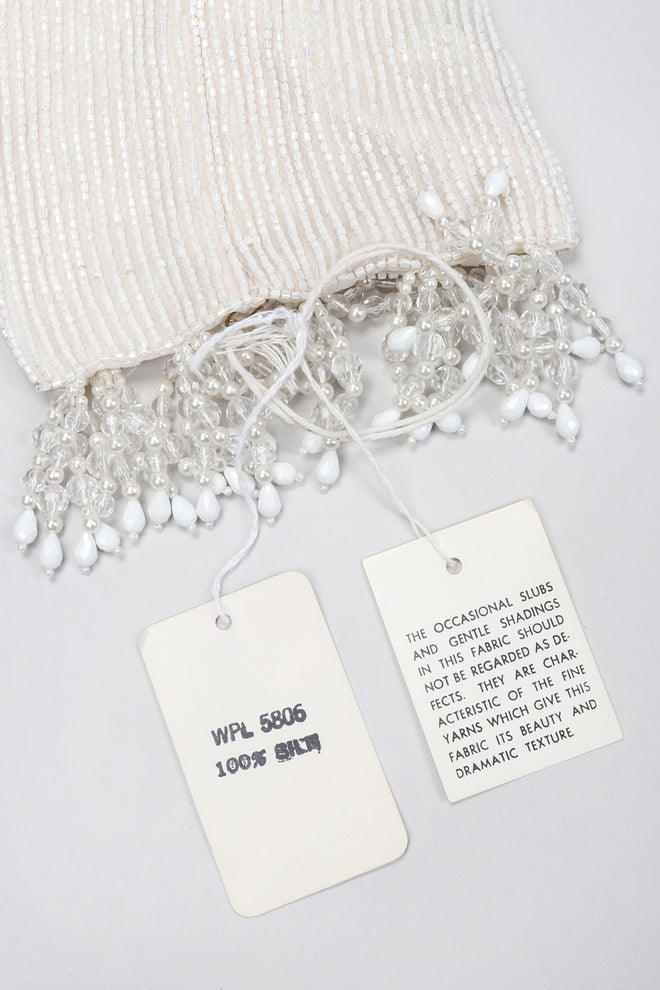Recess Los Angeles Vintage Bill Blass Beaded Silk Top & Pant Bridal Wedding Set