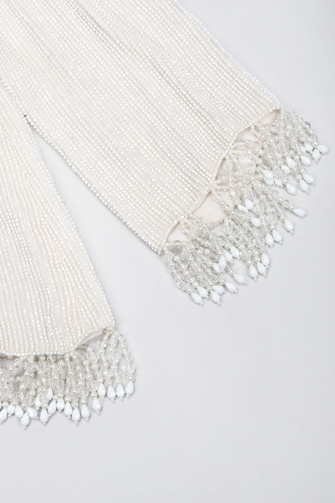 Recess Los Angeles Vintage Bill Blass Beaded Silk Top & Pant Bridal Wedding Set