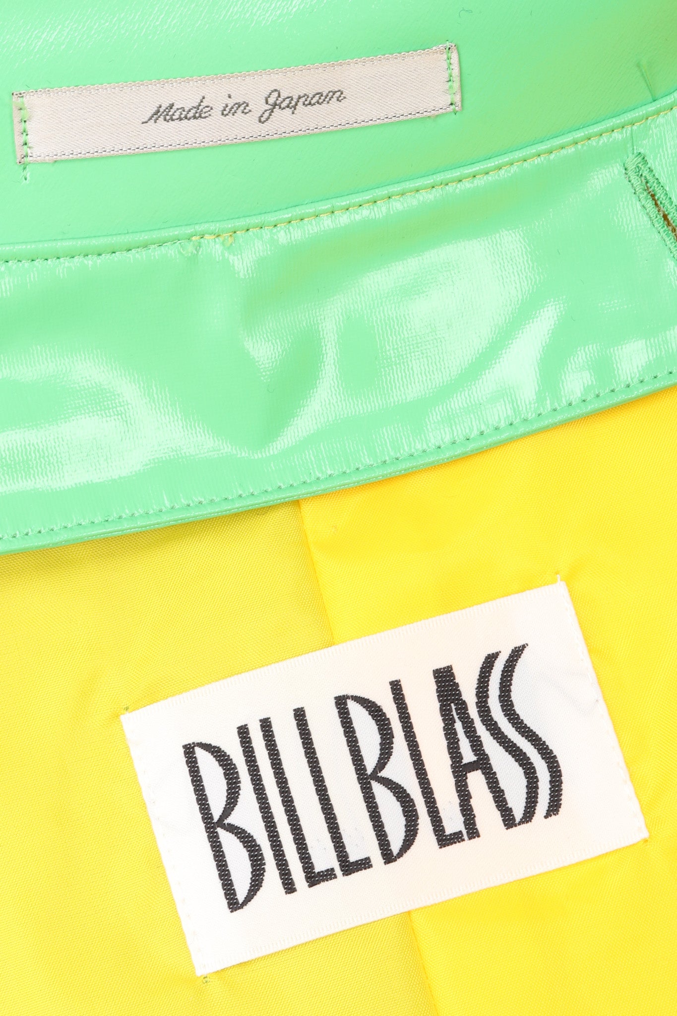 Recess Los Angeles Vintage Bill Blass Rainbow Cross Colors Colorblock Glossy Swing Rain Coat