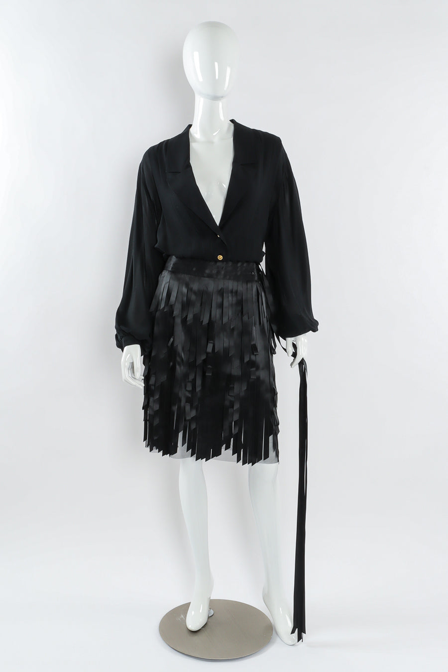 Chanel 2005A Ribbon Car Wash Silk Skirt – Recess
