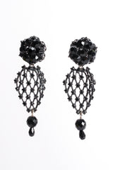 Vintage Crystal Lattice Drop Earrings hang at Recess Los Angeles