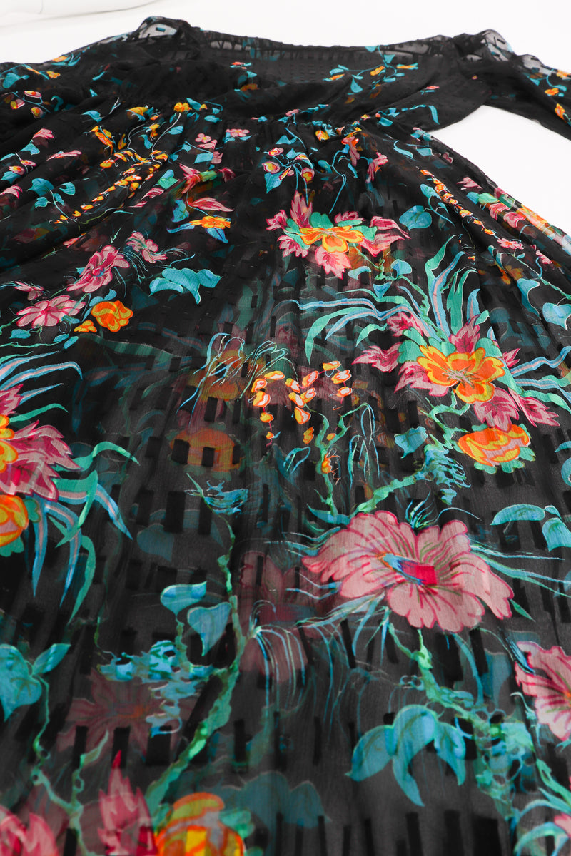 Vintage Sheer Floral Puff Sleeve Dress at Recess Los Angeles
