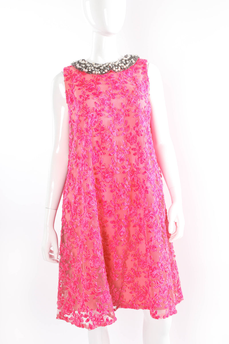 Vintage Mr. Blackwell Yarn Floral Lace Dress @ Recess LA