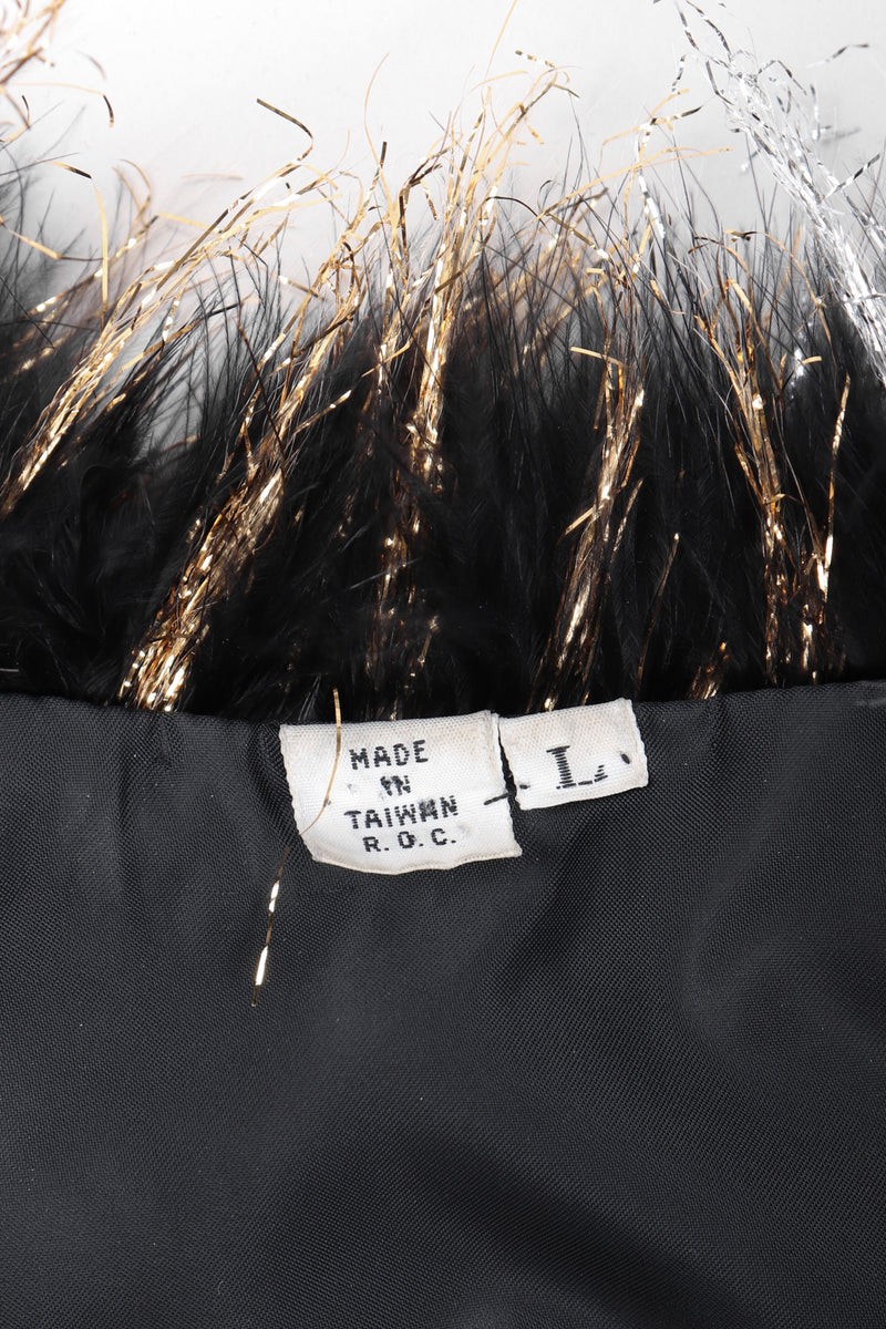 Recess Los Angeles Vintage Metallic Tinsel Chubby Marabou Jacket