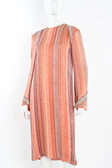 Vintage Bob Mackie Beaded Stripe Shift Dress mannequin front mannequin angle @ Recess LA