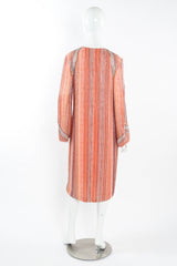 Vintage Bob Mackie Beaded Stripe Shift Dress mannequin front mannequin back @ Recess LA