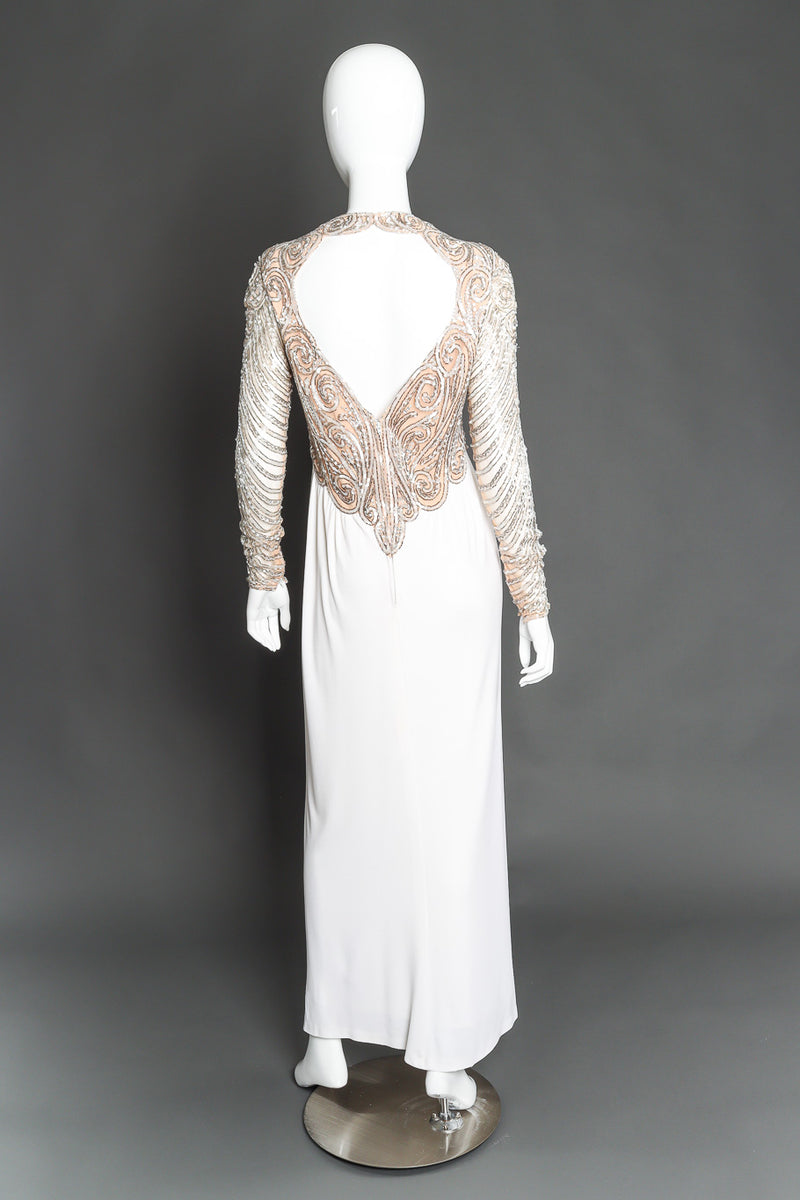 Vintage Bob Mackie Sequin Swirl Empire Gown Recess Vintage Bob Mackie Sequin Swirl Empire Gown Recess