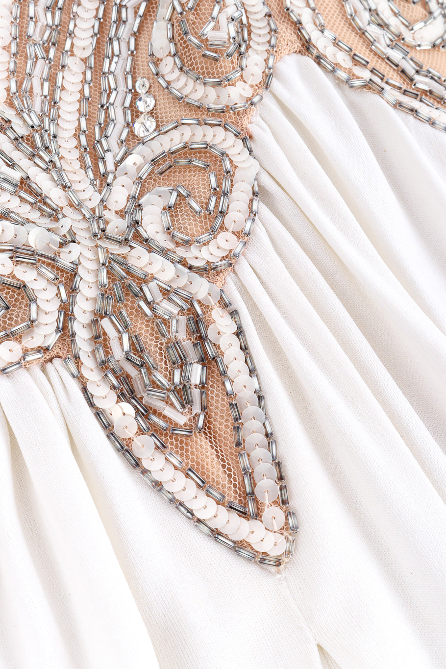 Bob Mackie sequin swirl empire gown beaded details @recessla