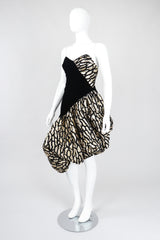 Recess Los Angeles Vintage Bob Mackie Chrysalis Butterfly Bubble Hem Dress
