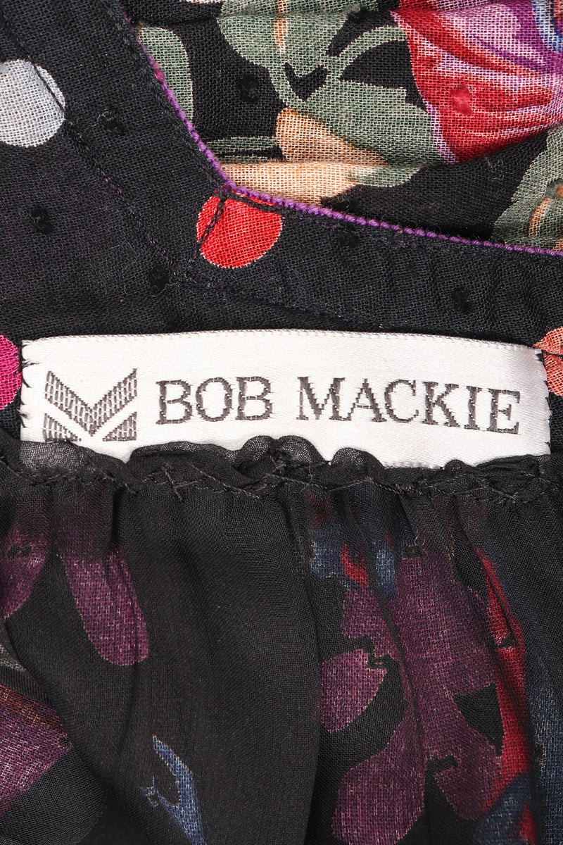 Recess Los Angeles Designer Consignment Vintage Bob Mackie Peasant Babydoll Muumuu Swing Dress