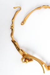 Vintage 1989 Jean-Claude Bonillo Abstract Fire Sculpture Necklace hook clasp @ Recess Los Angeles