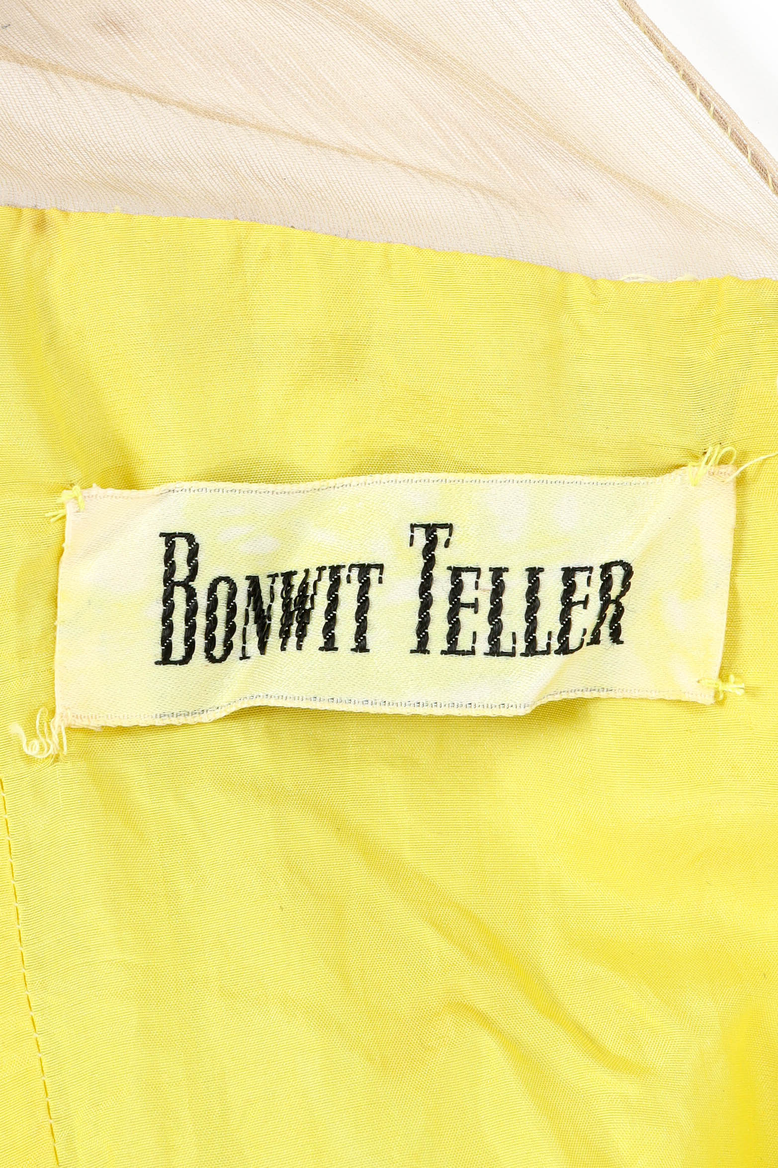 Vintage Bonwit Teller Rhinestone Dotted Dress tag @ Recess LA