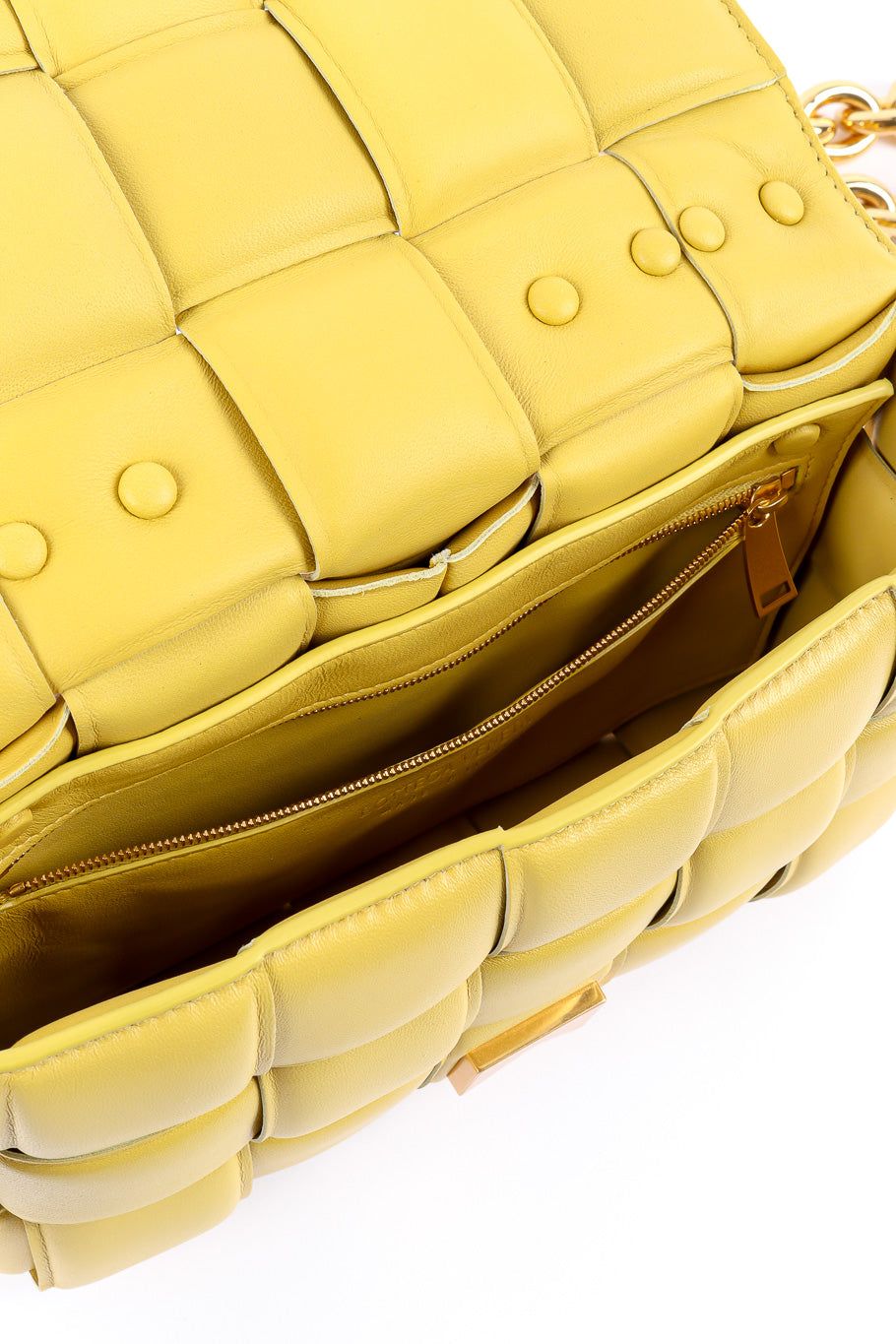 Bottega Veneta padded leather bag inside zipper @recessla