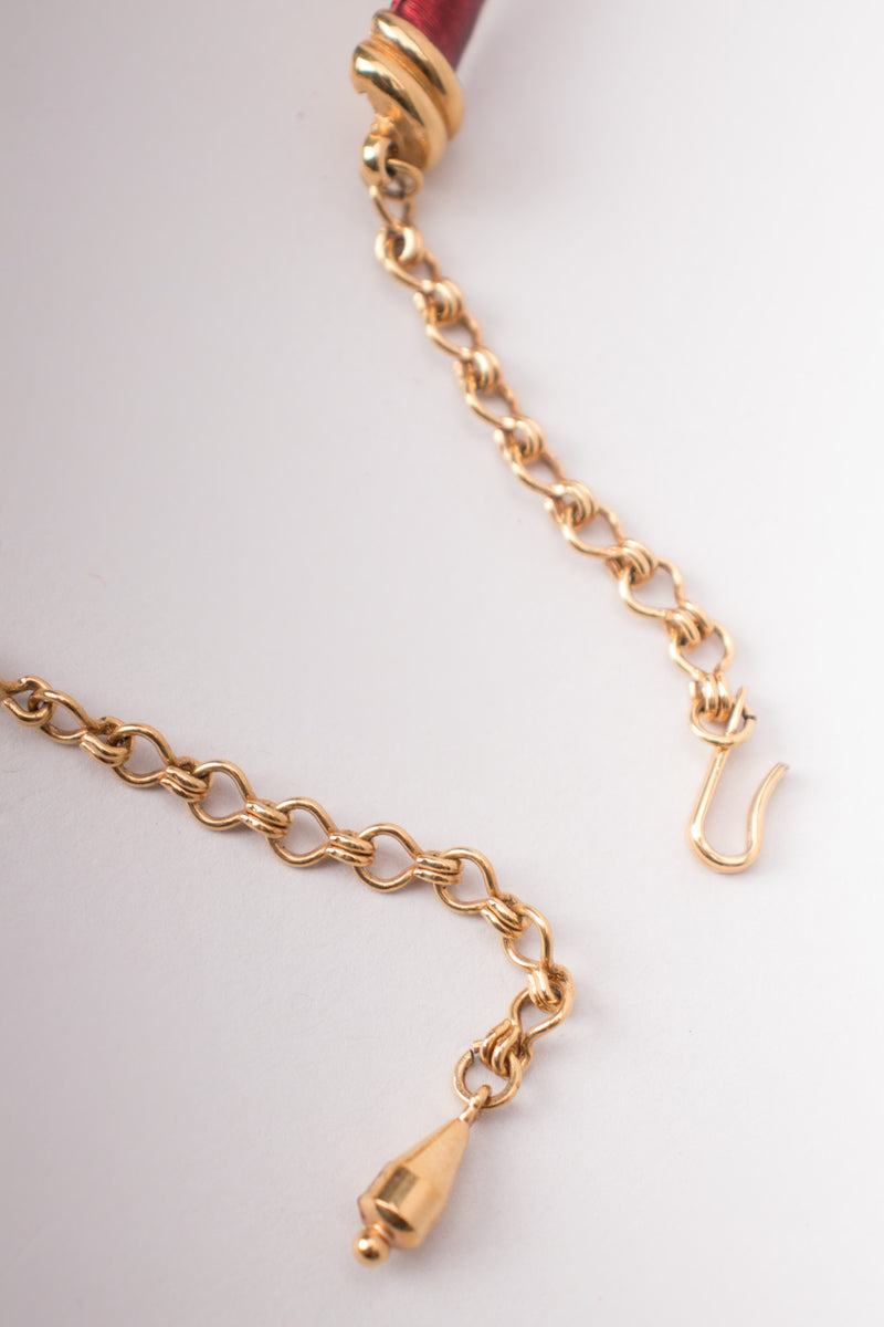 Boucher Numbered Enamel Diamond Collar Necklace