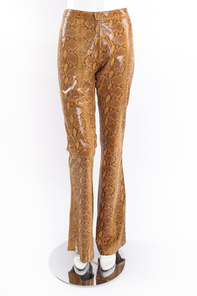 Vintage Braude Snakeskin Bootcut Pant on Mannequin front at Recess Los Angeles