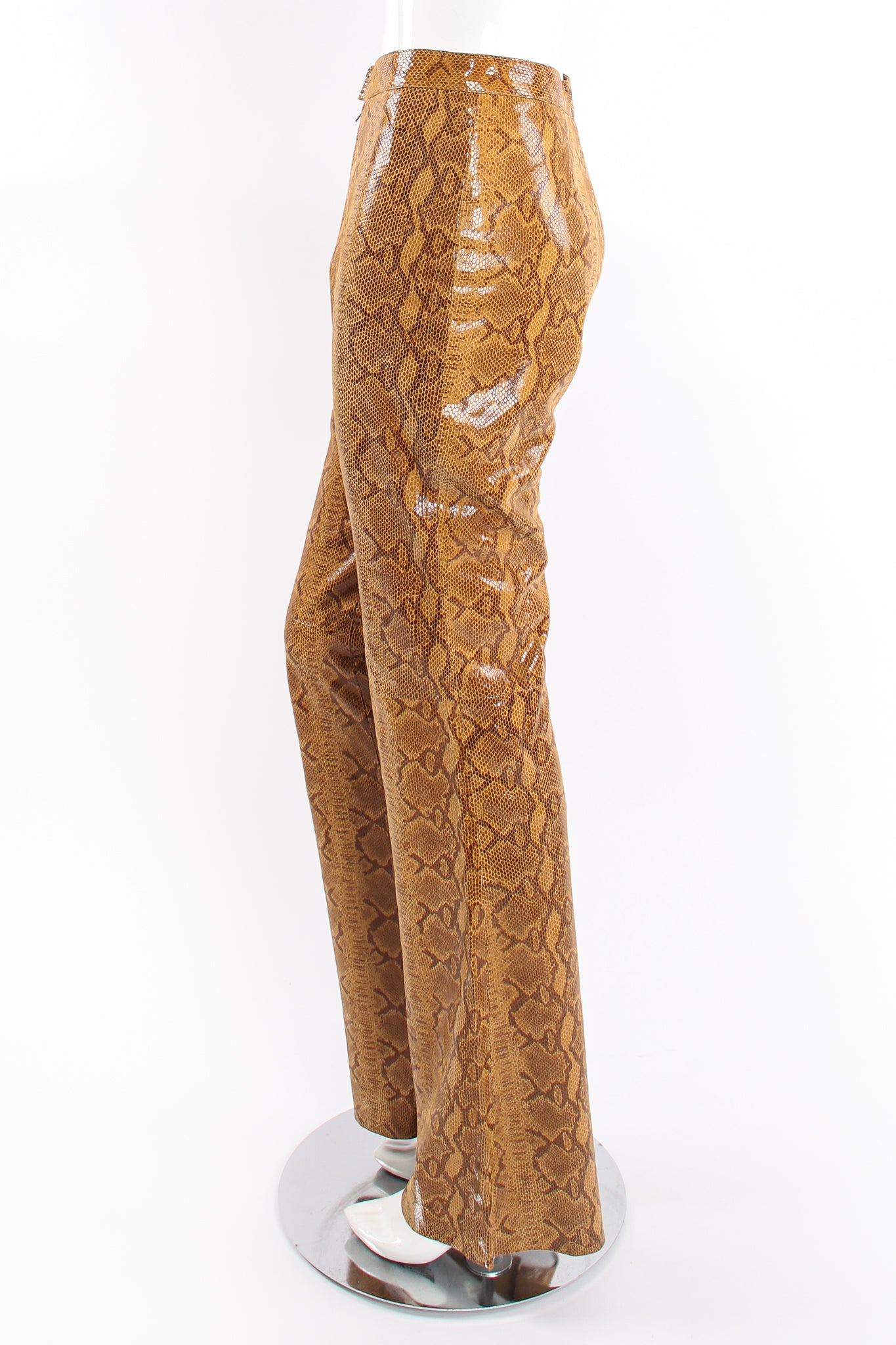 Vintage Braude Snakeskin Bootcut Pant on Mannequin side at Recess Los Angeles