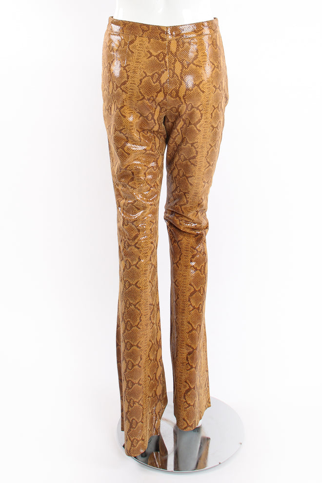 Vintage Braude Snakeskin Bootcut Pant on Mannequin back at Recess Los Angeles