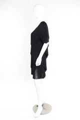 Brenda Fringe yarn fringe tiered dress on mannequin @recessla