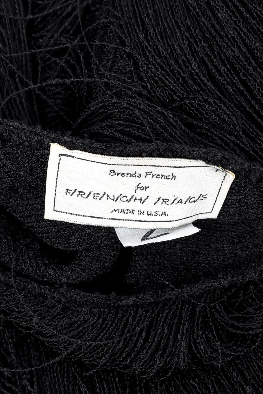 Brenda Fringe yarn fringe tiered dress designer label @recessla