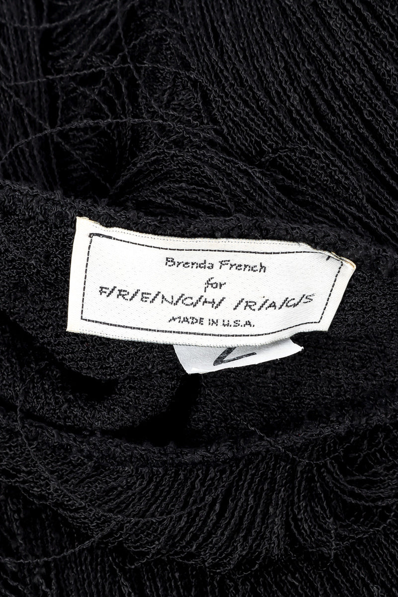 Brenda Fringe yarn fringe tiered dress designer label @recessla