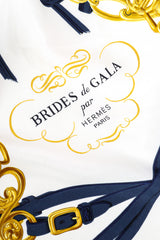 Brides de gala scarf by Hermes close up signature @recessla