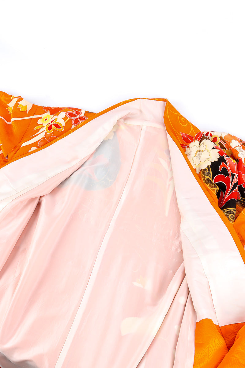 Japanese metallic floral kimono photo of lining @recessla