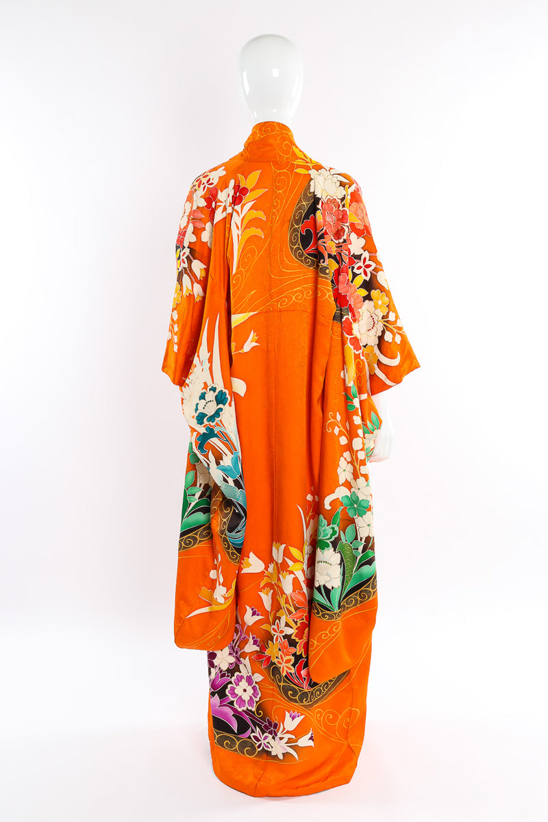 Japanese metallic floral kimono on mannequin @recessla