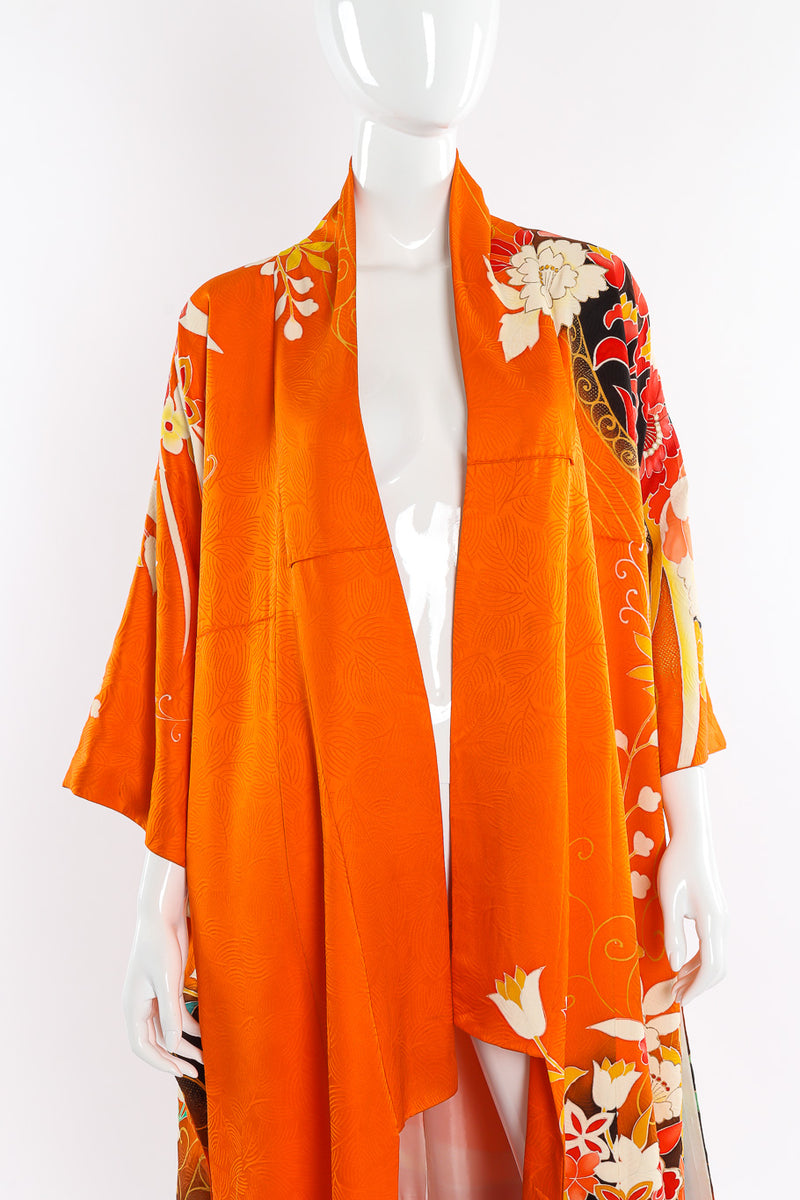 Japanese metallic floral kimono on mannequin @recessla