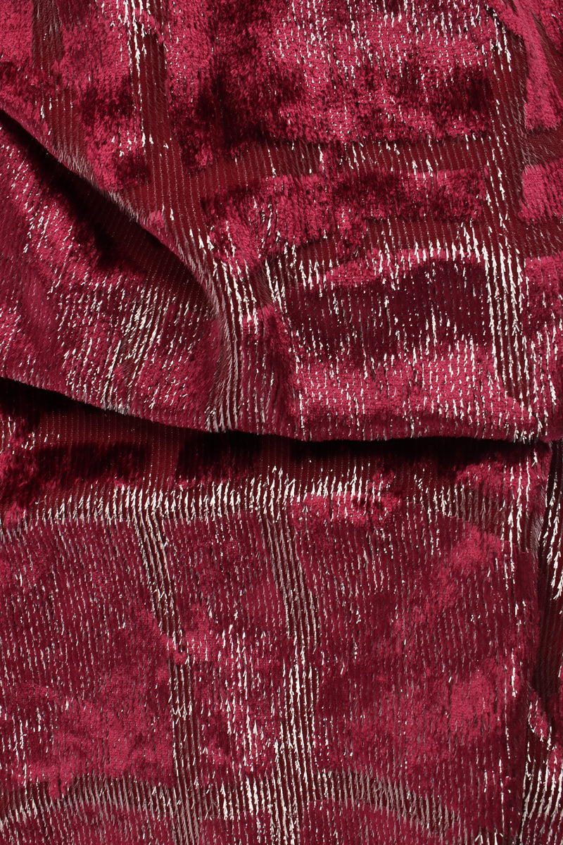 Vintage Bruce Oldfield Metallic Velvet Burnout Dress fabric/print @ Recess LA