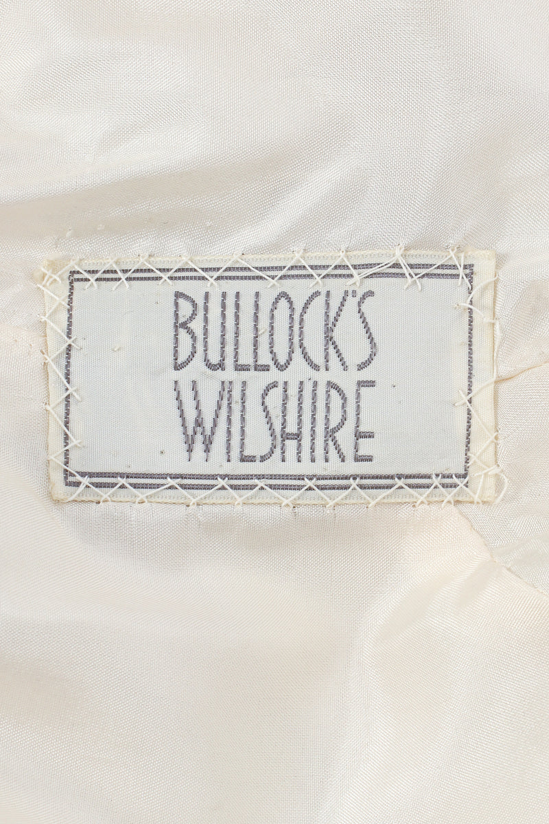 Vintage Bullocks Wilshire Mod Rhinestone Shift Dress label at Recess Los Angeles