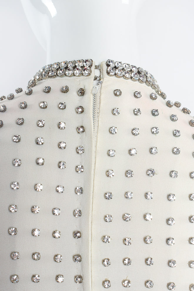 Vintage Bullocks Wilshire Mod Rhinestone Shift Dress on Mannequin zip at Recess Los Angeles