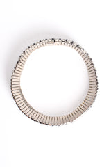 Vintage Butler & Wilson Striped Rhinestone Contour Collar Necklace at Recess Los Angeles