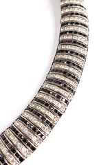 Vintage Butler & Wilson Striped Rhinestone Contour Collar Necklace at Recess Los Angeles