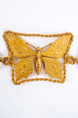 Large butterfly buckle metal belt close center @recessla