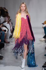 Calvin Klein 205W39NYC Metallic Fringe Bucket Bag runway image