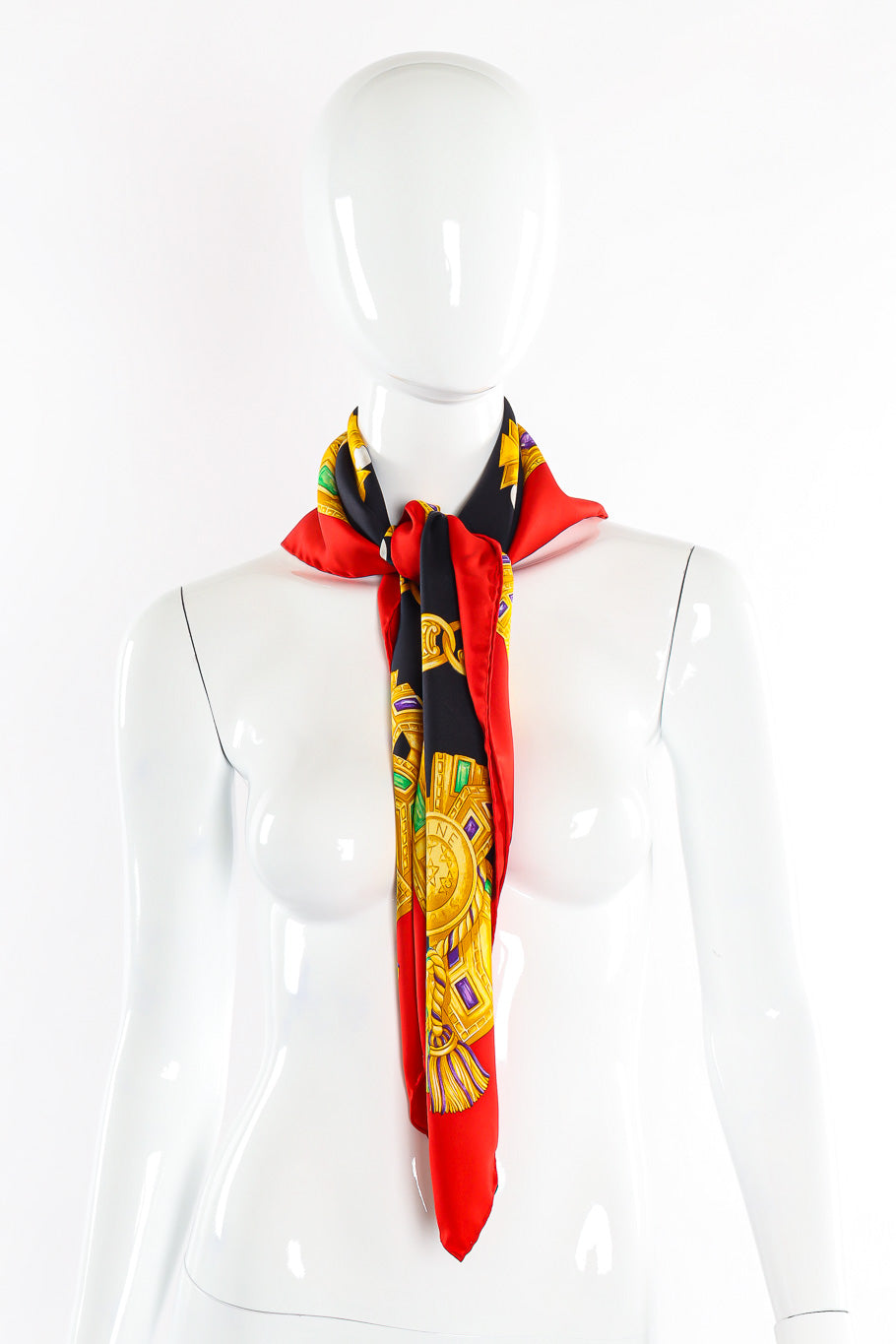 Gemstone silk scarf by Celine Photo on Mannequin @recessla