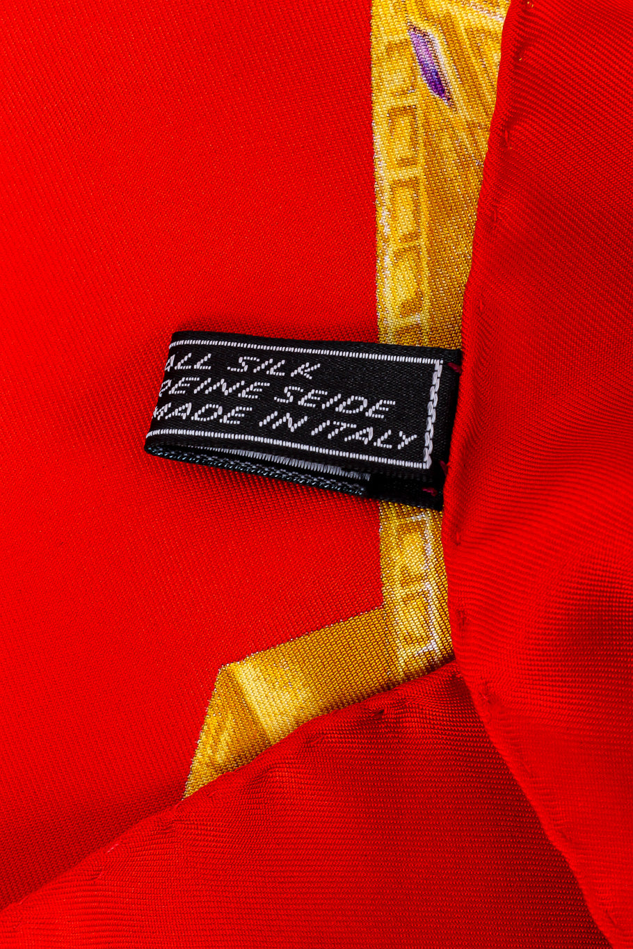 Gemstone silk scarf by Celine Photo of Fabric Details @recessla