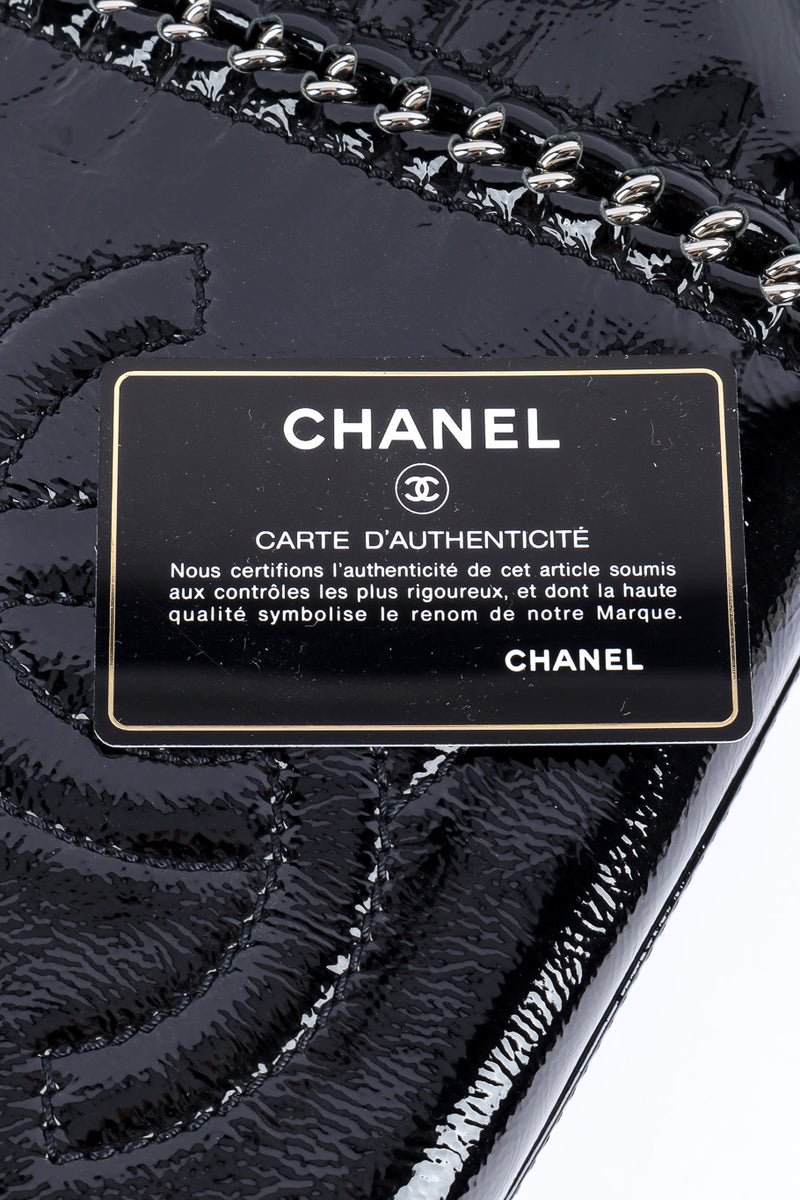 Chanel 2007 Luxe Ligne Tote Black Patent Leather Chain Strap Large Sho –  Celebrity Owned