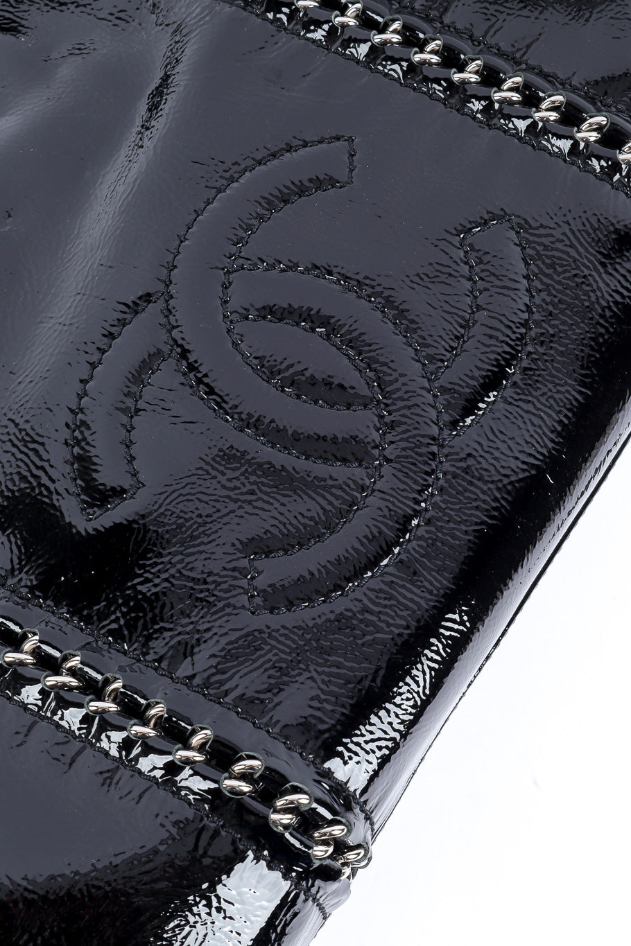 Chanel resort luxe ligne patent tote details @recessla