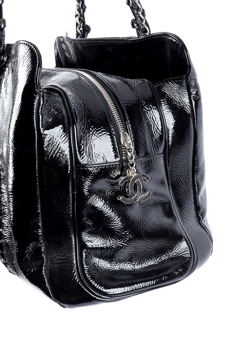 CHANEL, Bags, Chanel Luxe Ligne Metallic Silver Flap Bag