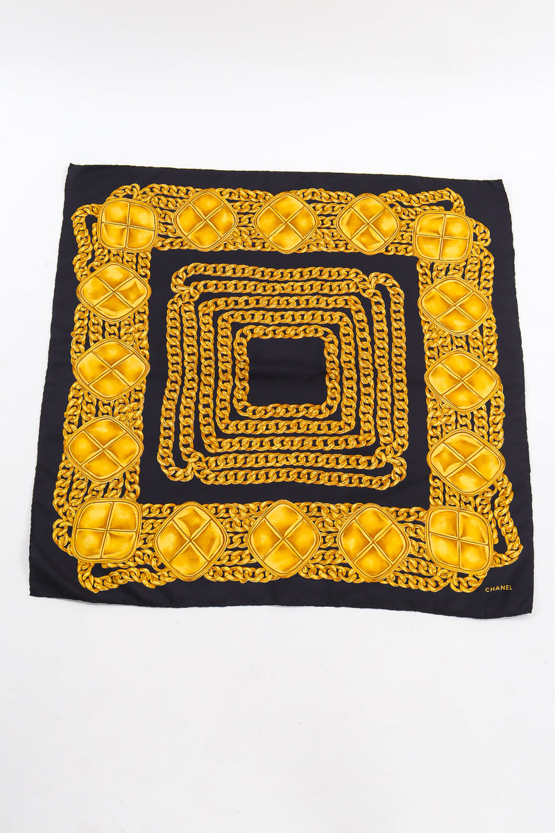 Vintage Chanel Chain Print Scarf – Recess
