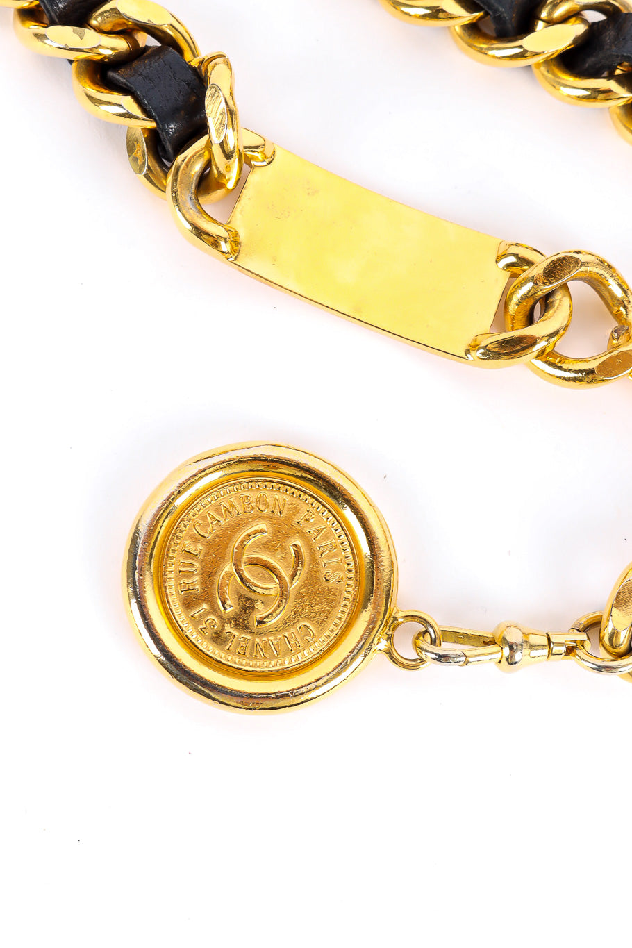 Iconic vintage coin belt by Chanel Photo of Medallion and Plaque. @recessla