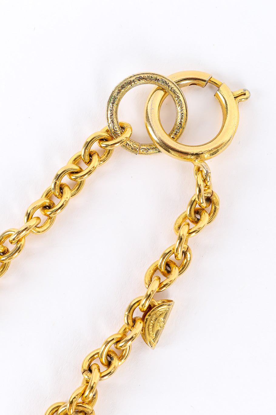 Vintage Chanel Mademoiselle Charm Necklace ring clasp @recessla