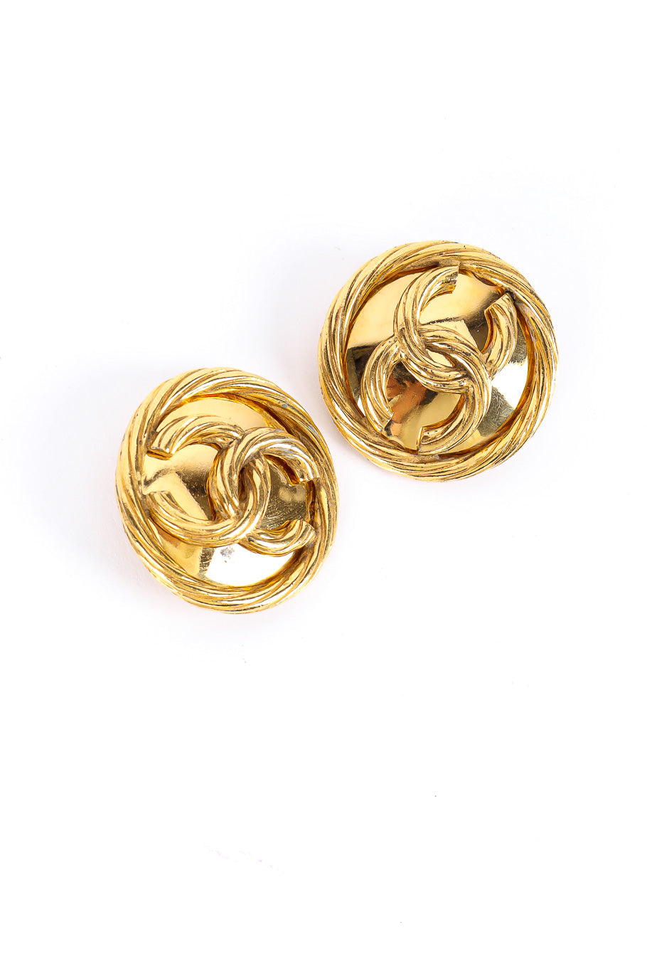 Classic CC monogram rope earrings by Chanel Product Shot @recessla