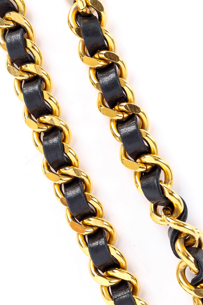 Vintage Chanel Cambon CC Leather Chain Belt – Recess