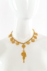 Vintage Chanel Mademoiselle Charm Necklace on Mannequin @recessla