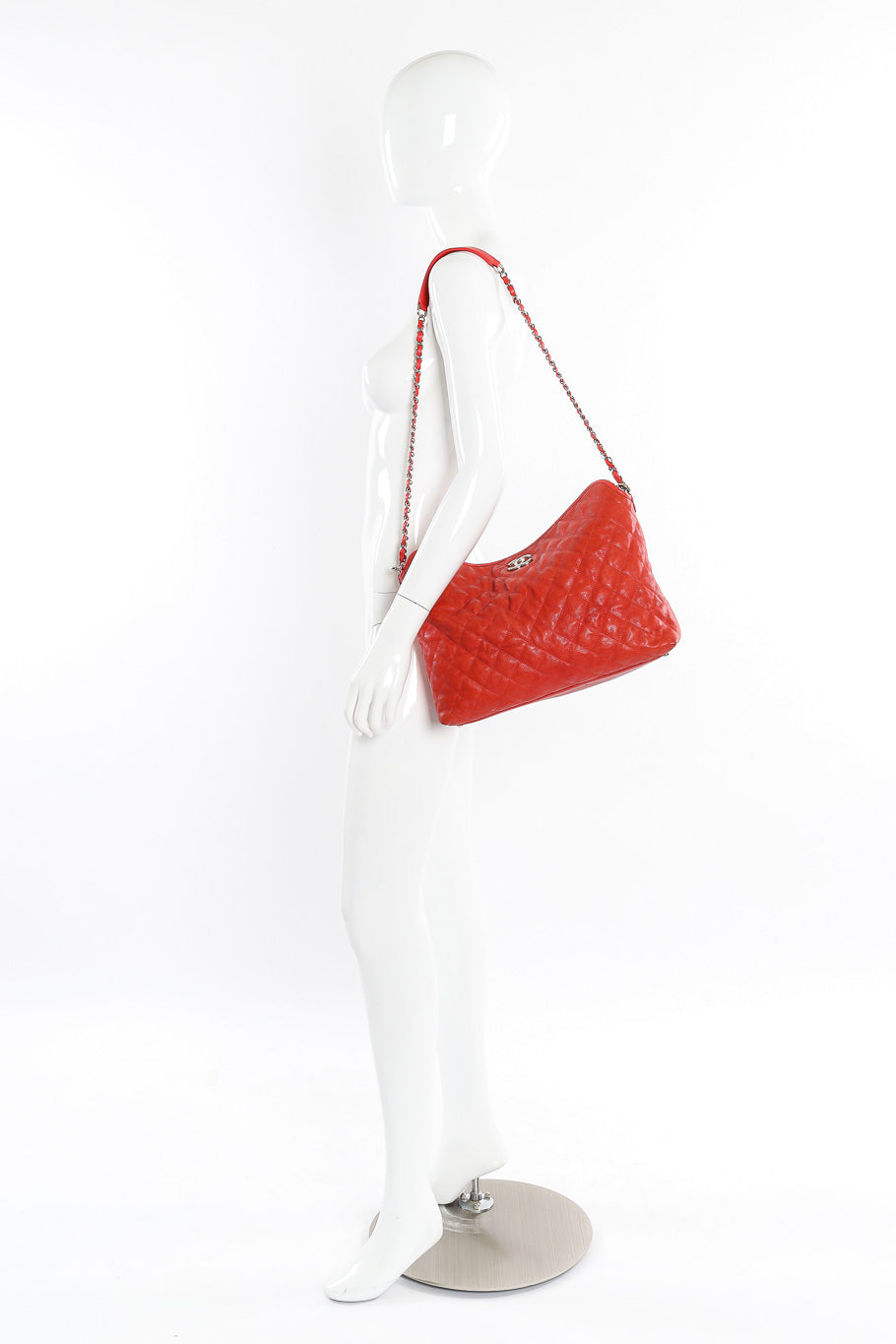 Chanel french riviera quilted hobo bag on mannequin @recessla