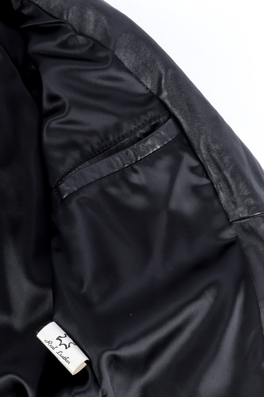 Motorcycle zip jacket by Caché unstitched lining @recessla